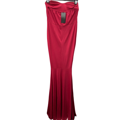 Miss ORD Red Strapless Maxi Dress - Size L - Formal Gown - Image 2