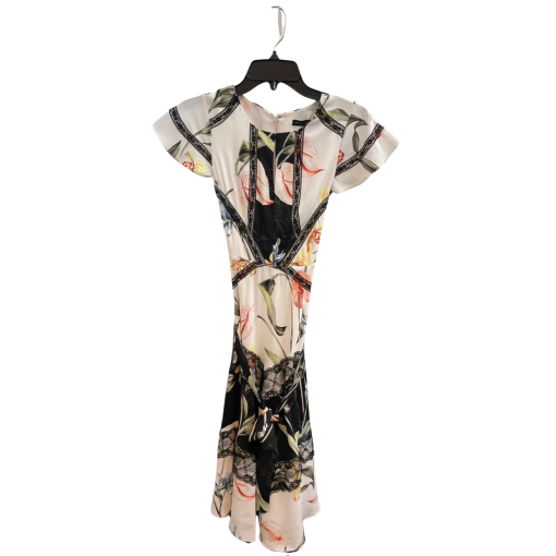 White House Black Market Floral Dress Size 00 - Cocktail Dress