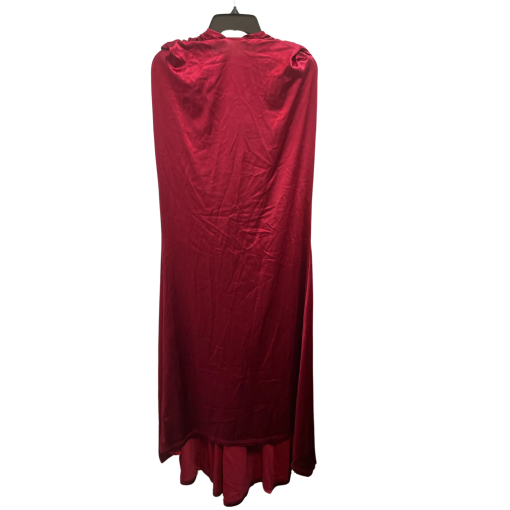 Miss Ord Red Velvet Maxi Dress - Size L - Formal Wear - Image 2