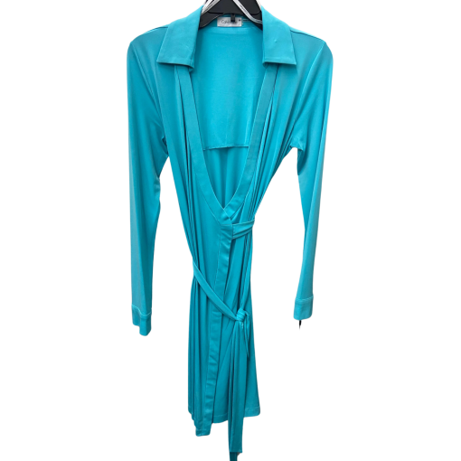 Calvin Klein Teal Wrap Dress Size 6 - Cocktail Dress