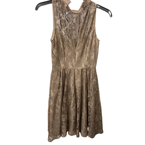 Julian Taylor Taupe Lace Dress - Sleeveless - Party Dress - No Size - Image 2