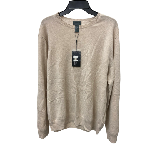 State Fusio Beige Sweater XXL - Men's Crew Neck Pullover