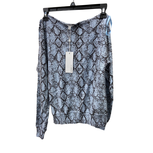 Minnierose XS Blue Snake Print Sweater - Women's Top