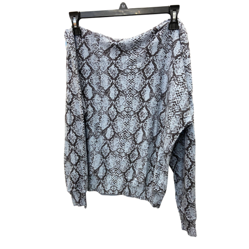 Minnierose XS Blue Snake Print Sweater - Women's Top - Image 2