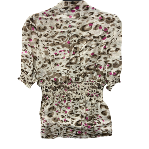 BCBG Maxazria Pink Cheetah Blouse XS - Women's Tops - Image 2