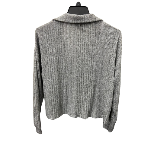 Vince Camuto Gray Ribbed Knit Top - Size L - Women's Shirts - Image 2