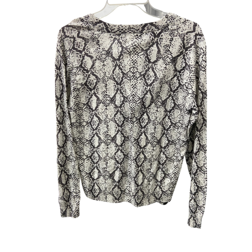 Minnierose Snake Print Sweater XS Black & White Knit Top - Image 2