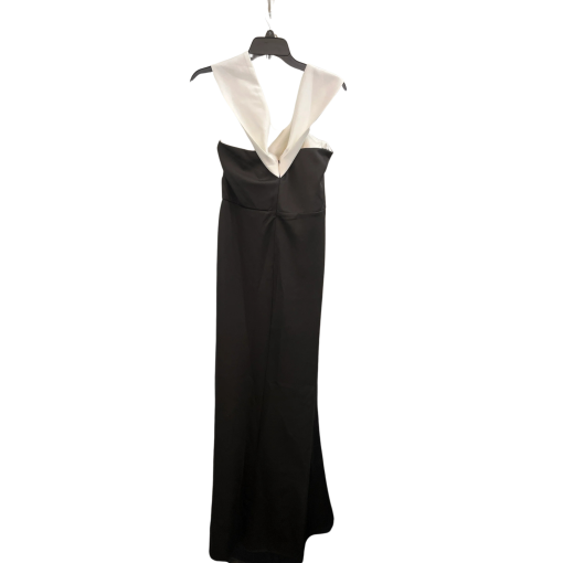 Miss Ord Black & White Maxi Dress Size L - Evening Gown