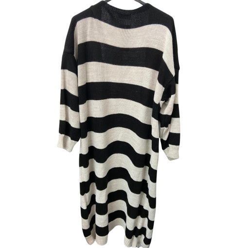 The Collection Black & White Striped Cardigan - Size S - Sweater - Image 2