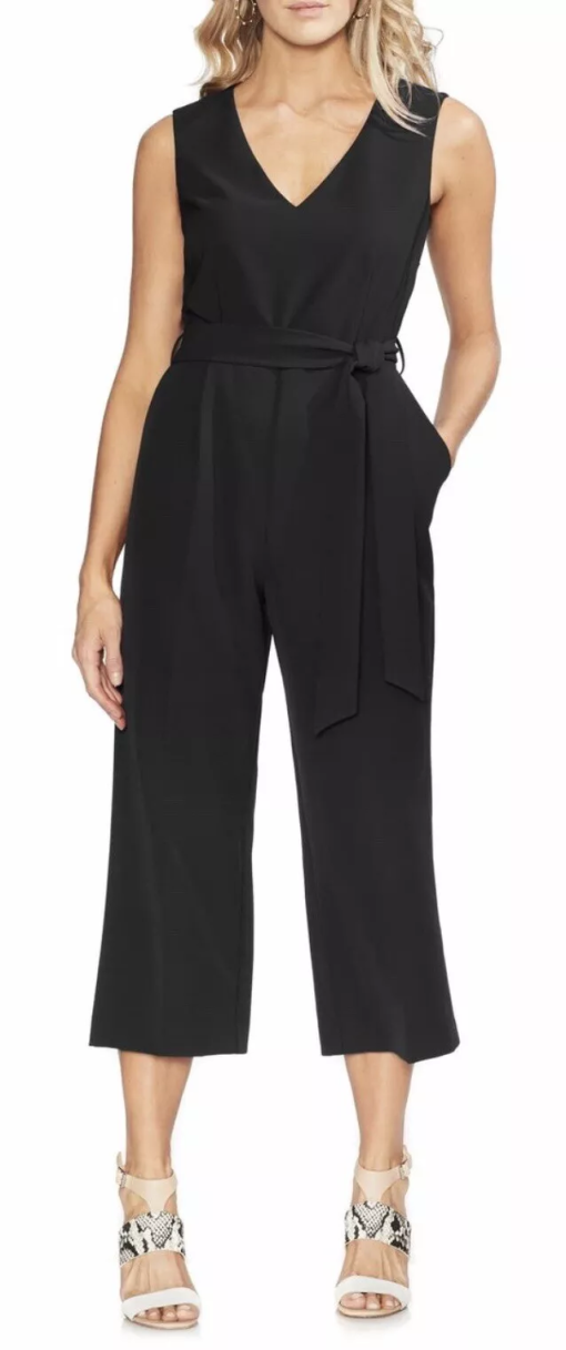 Vince Camuto Black Jumpsuit Size 8 | Women's Wide Leg Jumpsuit