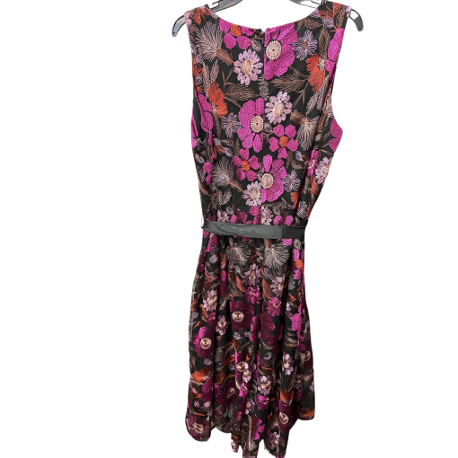 Tahari ASL Black Floral Sleeveless Dress - Size 18W - Party Dress