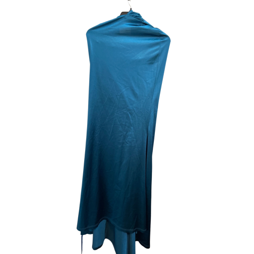 Miss ORD Teal Satin Maxi Dress XS - Formal Gown - Image 2