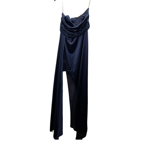 Miss ORD Navy Blue Strapless Maxi Dress - Size S - Formal Wear