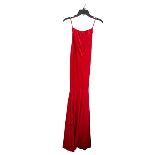 Miss ORD Red Satin Maxi Dress - Size XS - Formal Gown - Image 2