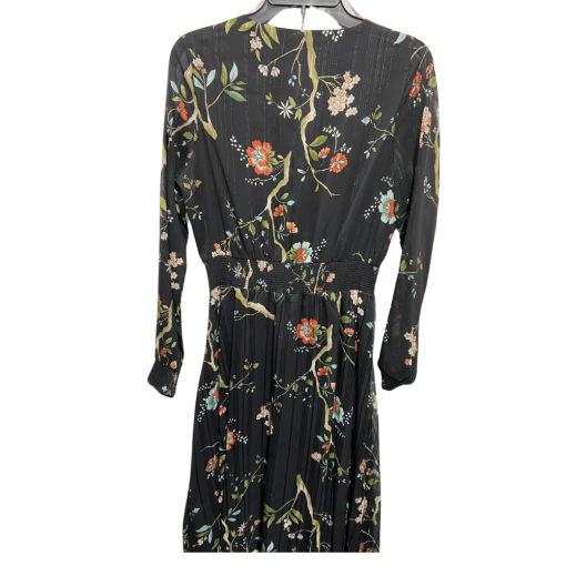 Nanette Lepore Black Floral Midi Dress Size 8 - Women's Dresses - Image 2