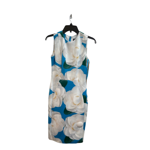 Karl Lagerfeld Blue Floral Sleeveless Dress - No Size - Cocktail