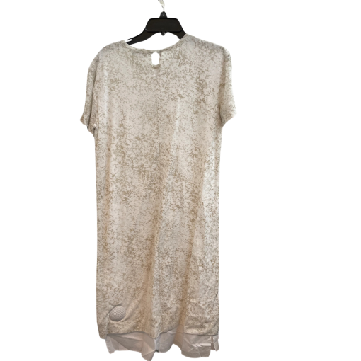 DKNY Beige Printed T-Shirt Dress - Size S - Women's Casual Wear - Image 2