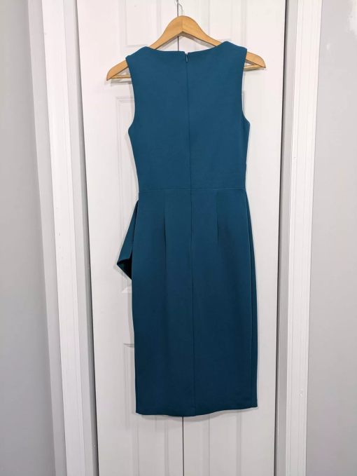 Betsy & Adam Teal Ruffle Midi Dress Size 2 - Formal Dresses - Image 2