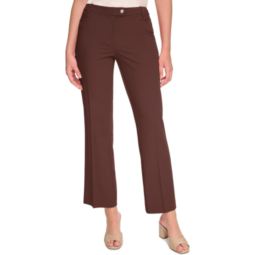 Calvin Klein Petite Brown Bootcut Dress Pants - Size 14P - Women's