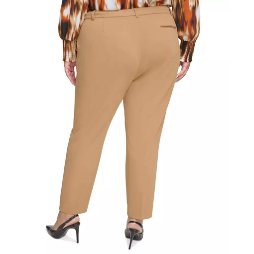 Calvin Klein Plus Size Khaki Dress Pants - Women's Trousers - Image 2