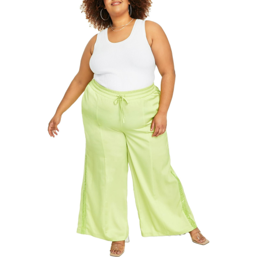 Nina Parker Plus Size Wide Leg Pants - Daquiri Green 2X - Women's Pants