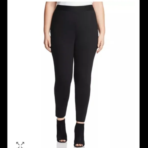 Vince Camuto Plus Black Ponte Leggings - Size 3X - Women's Pants