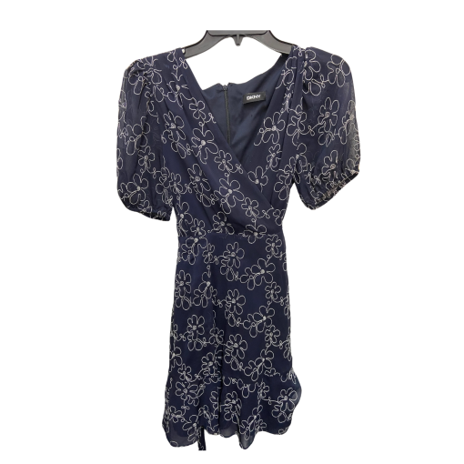 DKNY Navy Floral Mini Dress - Size No Size - Women's Dresses