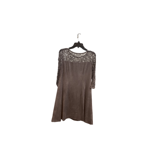 Connected Apparel Taupe Lace Dress - Plus Size 20W - Cocktail Dress - Image 2