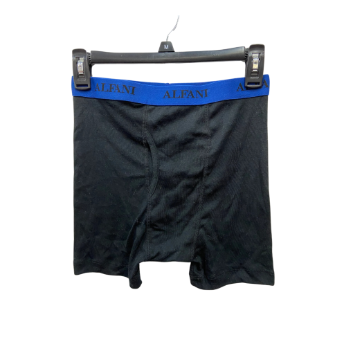 Alfani Boxer Briefs Black Blue Waistband Size M Underwear