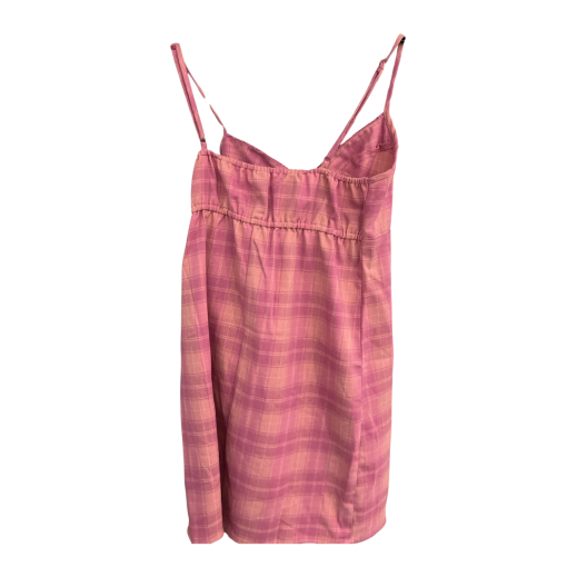 Kingston Pink Plaid Mini Dress - Size S - Summer Dresses