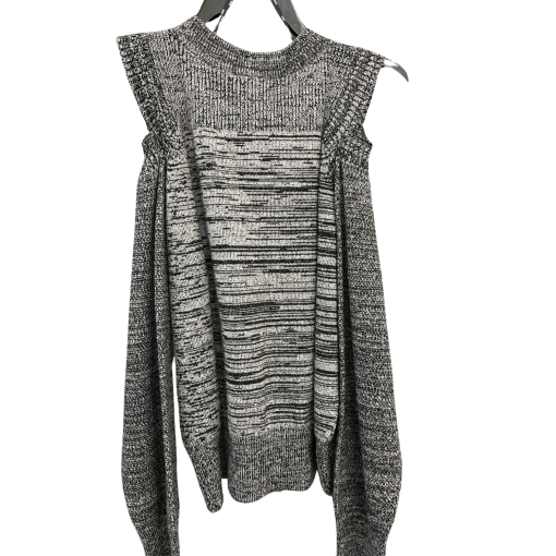 DKNY XS Gray Cold Shoulder Sweater - Women's Knitwear - Image 2