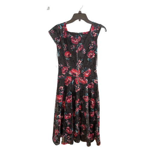 Gabby Skye Black Floral Lace Dress - Size M - Cocktail Dress