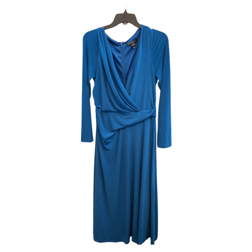 Maggy London Blue Midi Dress Size 8 - Cocktail Dress