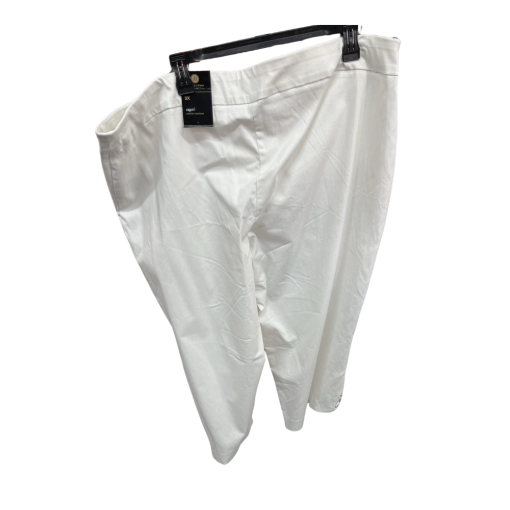 JM Collection Plus White Capri Pants 3X - Women's Bottoms - Image 2