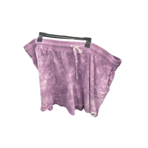 DKNY Tie Dye Lounge Shorts - Lavender - 3XL - Women's Activewear