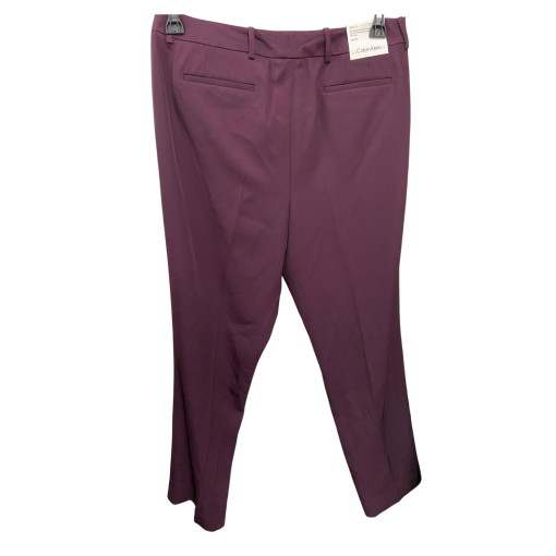 Calvin Klein Burgundy Pants Size 12P Women's Dress Pants - Image 2