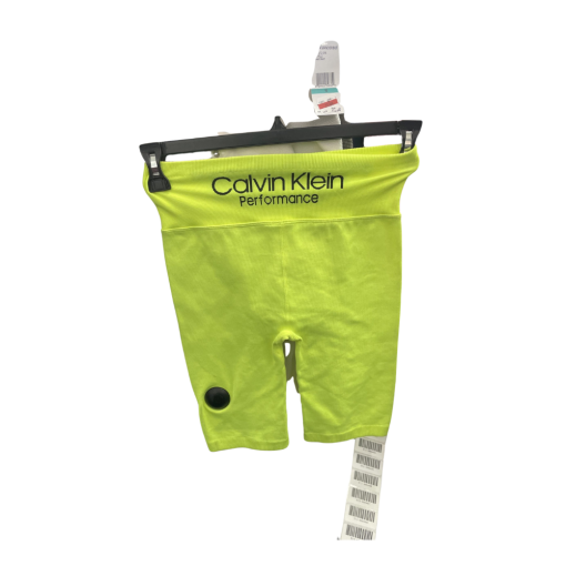 Calvin Klein Neon Yellow Bike Shorts - Size S - Activewear - Image 2