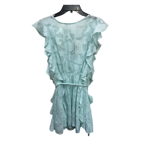 Tinsel Blue Floral Ruffle Dress - Petite Large - Women's Dresses - Image 2