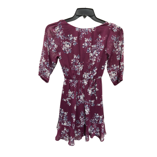 BCX Dress XXS Burgundy Floral Wrap Dress - Women's Dresses - Image 2