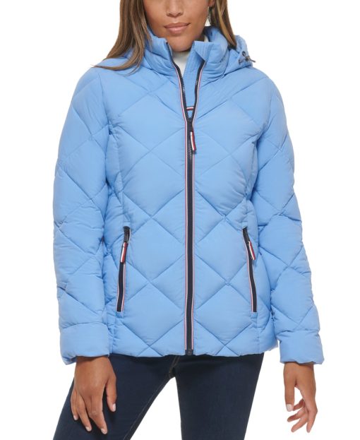 Tommy Hilfiger Women's Blue Puffer Jacket XL - Winter Coat