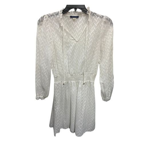 Tommy Hilfiger White Dress Size 2 Long Sleeve Mini Dress