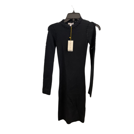 Minie Rose Black Knit Dress XS - Women's Sweater Dress