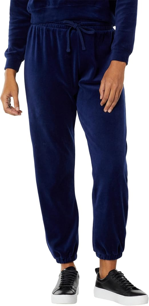 Splendid Velour Joggers - True Navy - Women's Pants - Size S - Lounge