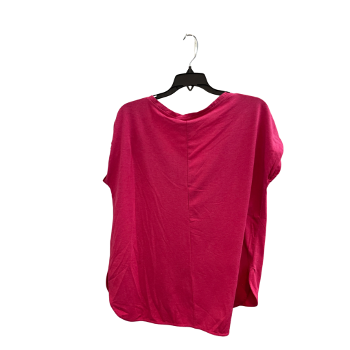 ICHI Pink V-Neck T-Shirt Small - Women's Tops - Image 2