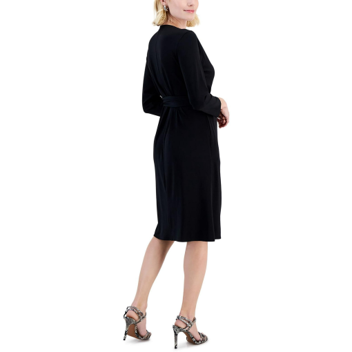 Alfani Womens Petites Wrap Tie Front Wrap Dress Size PL - Image 2