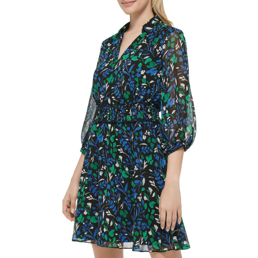 KARL LAGERFELD Womens Printed Mini Fit & Flare Dress 2