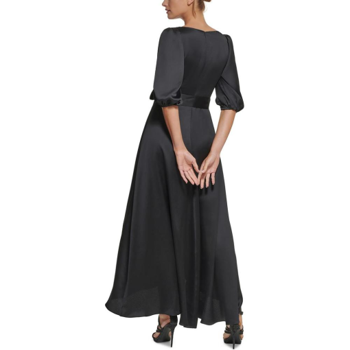 DKNY Womens Satin Belted Maxi Dress size 6 - Image 2