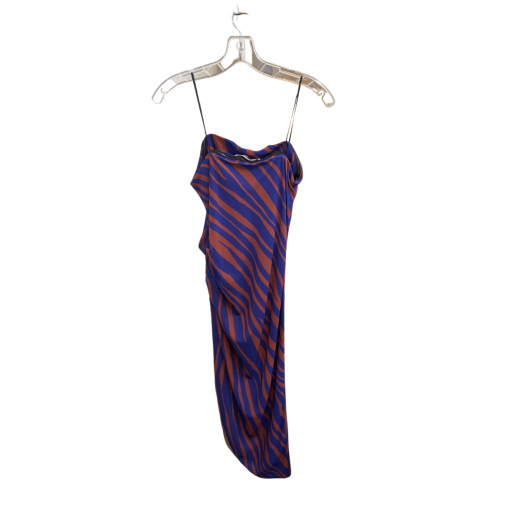 Amanda Uprichard Zebra Print Dress - Blue/Brown - Size S - Cocktail Dress - Image 2