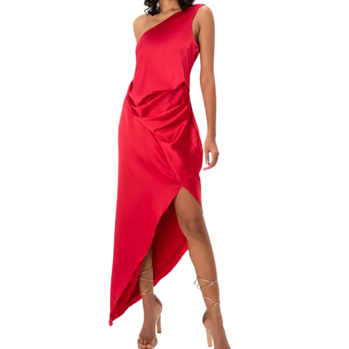 HAODUOYI DRESS WOMEN RED S