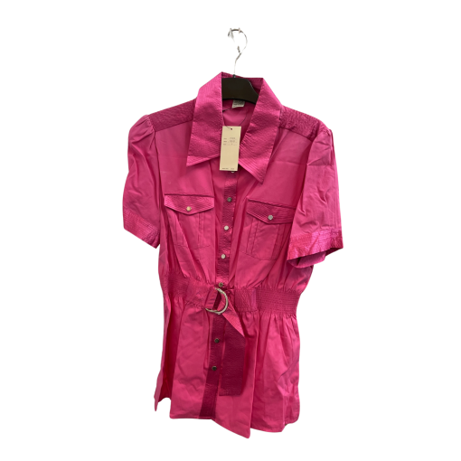 VERTIGO Paris Pink Shirt Dress - Size L - Women's Fashion